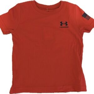 Under Armour Kids' Orange 'Freedom' Logo Short-Sleeve Tee